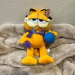 Vintage Garfield Easter Egg Cat Plush Paw By Paw 13” NWT